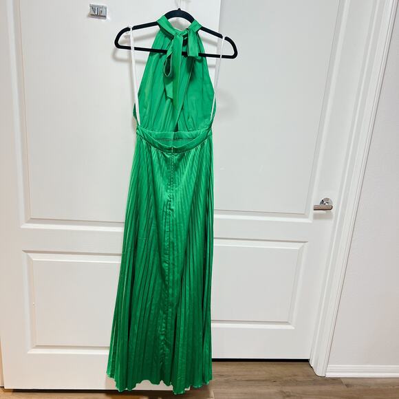L'IDÉE Renaissance Halter Satin A-Line Gown Size 8 - Picture 7 of 8
